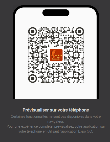 à scanner sur ExpoGo